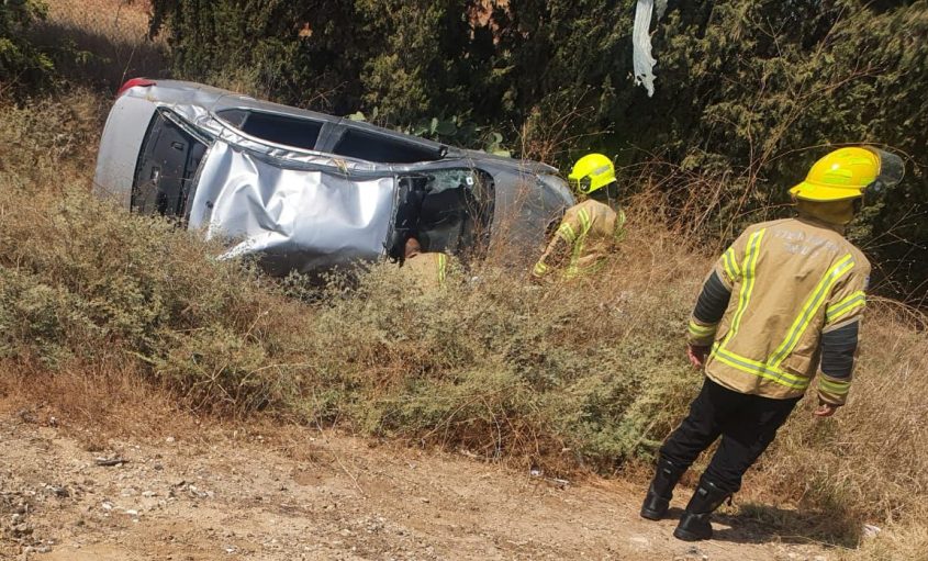 זירת התאונה ליד צומת זיקים. צילום: דוברות איחוד הצלה