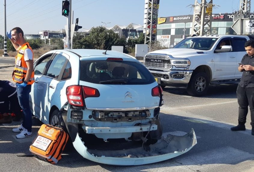 זירת התאונה בצומת אשקלון דרום. צילום: דוברות איחוד הצלה