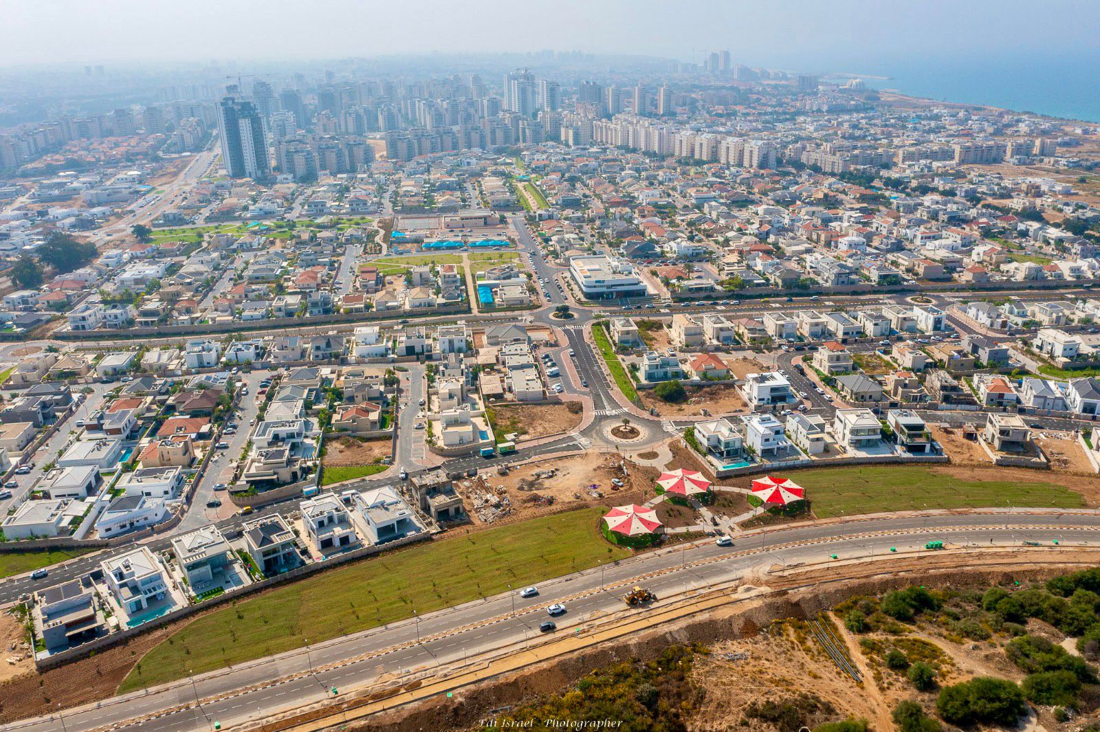 אשקלון מבט מלמעלה. צילום: אדי ישראל