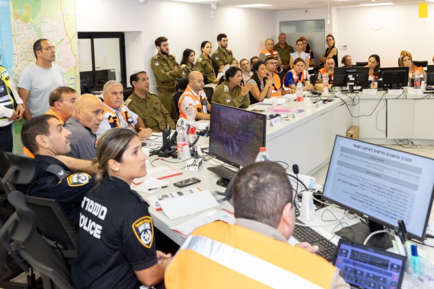 אימון שטח לתרחיש עלטה. צילום: סיון מטודי