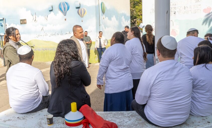 טקס חניכת המתחם החדש בביה"ס מוריה. צילום: סיון מטודי